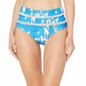 Waimea Bay High Waisted Bikini Bottoms Blue